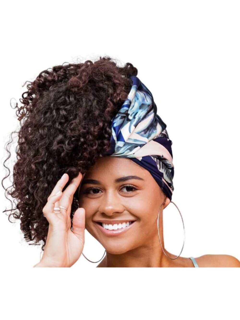 Double Layered Charmeuse Satin Head Scarf Bandana for Women - Large Size